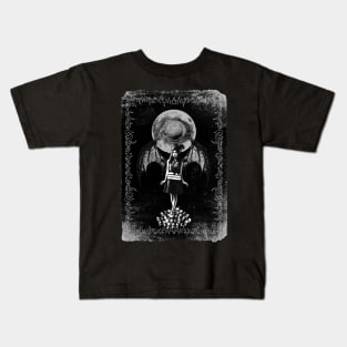 DenialJ Evil Merch - Horror Collage Artwork Kids T-Shirt